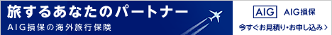 AIG損保の海外旅行保険